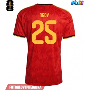 Lacne Muži Futbalové dres Belgicko Nathan Ngoy #25 MS 2026 Krátky Rukáv - Domáci